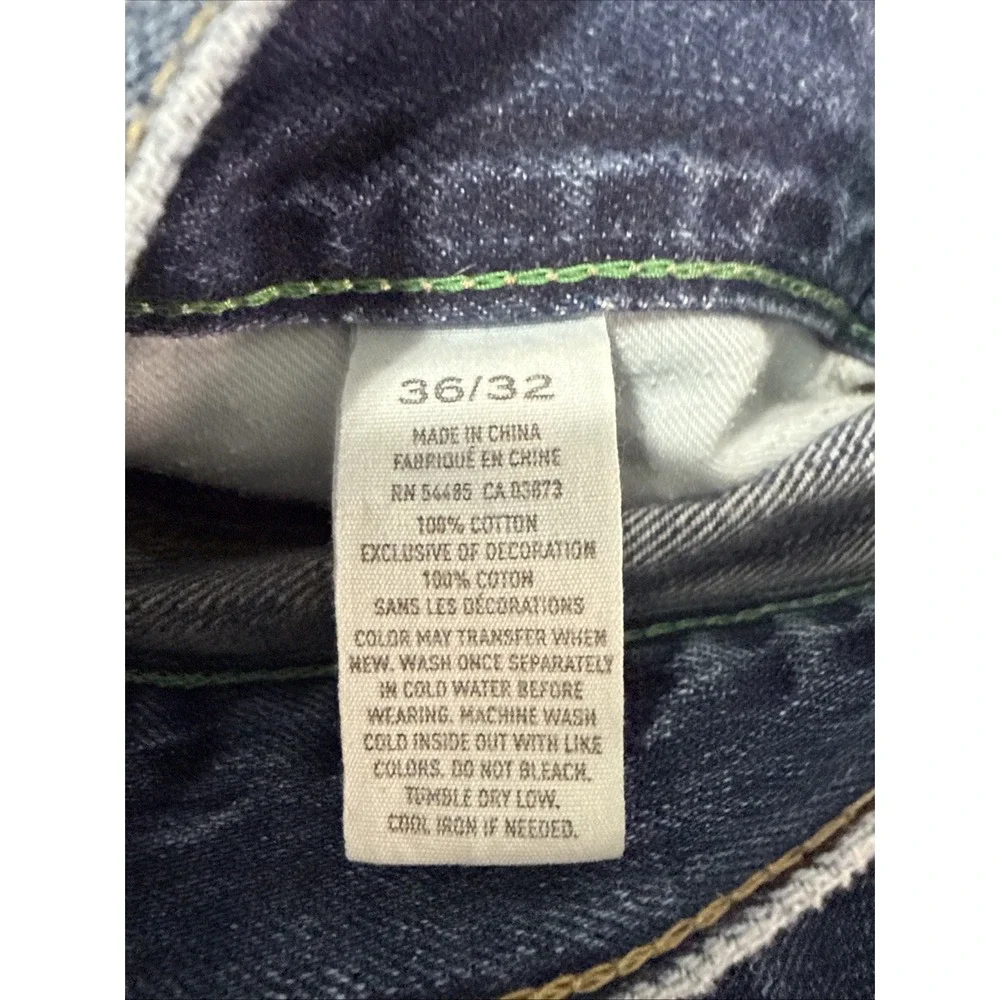 American Eagle Mens Slim Straight‎ Jeans Blue Denim Size 36x32 Used